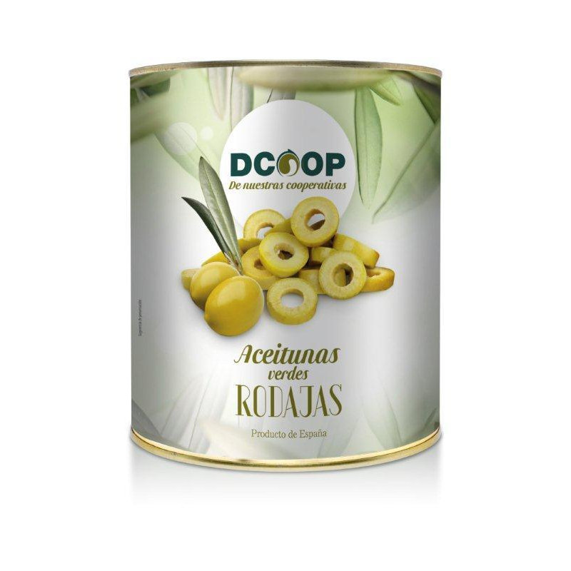 ACEITUNAS VERDES RODAJAS LATA A10 6/3Kg (1560 P.N.E.)